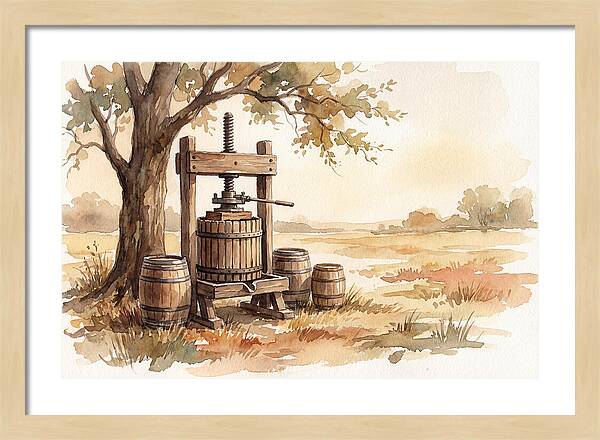 Old Cider Press Under The Tree