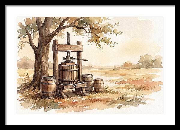 Old Cider Press Under The Tree