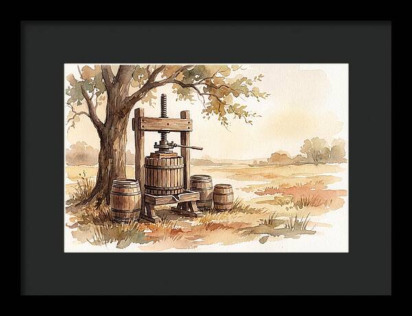 Old Cider Press Under The Tree