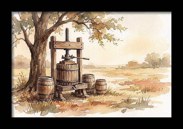 Old Cider Press Under The Tree