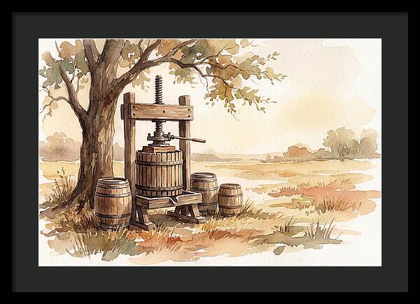 Old Cider Press Under The Tree