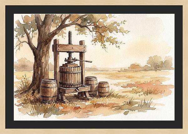 Old Cider Press Under The Tree