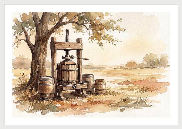 Old Cider Press Under The Tree