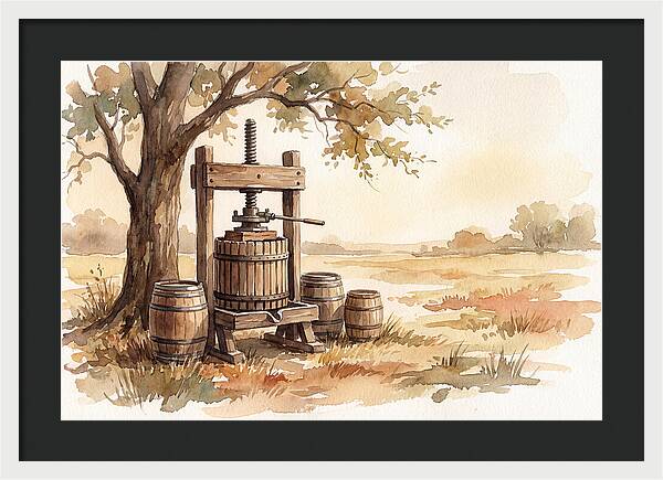 Old Cider Press Under The Tree