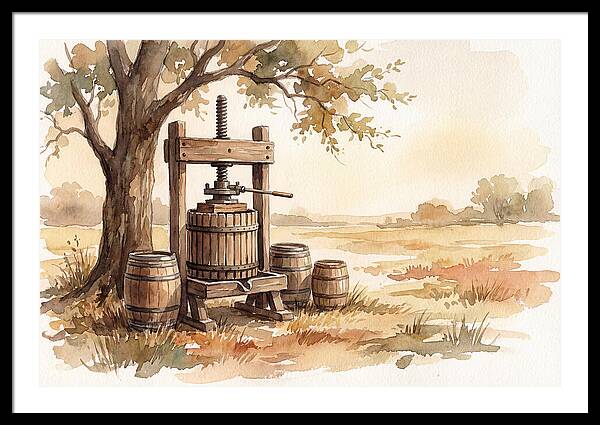 Old Cider Press Under The Tree