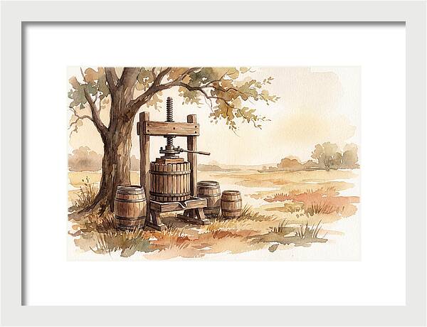 Old Cider Press Under The Tree