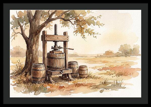 Old Cider Press Under The Tree