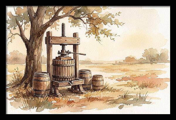 Old Cider Press Under The Tree
