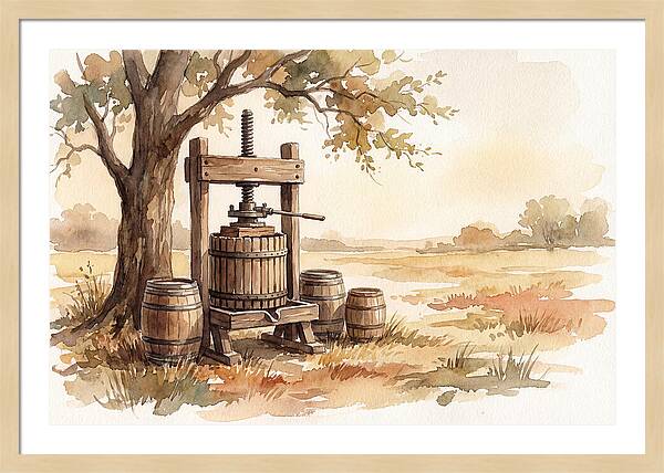 Old Cider Press Under The Tree
