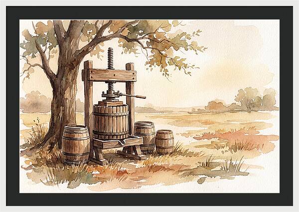 Old Cider Press Under The Tree