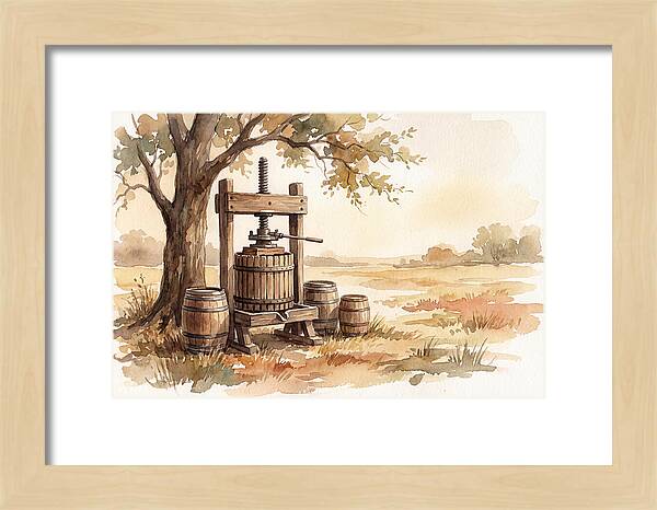 Old Cider Press Under The Tree