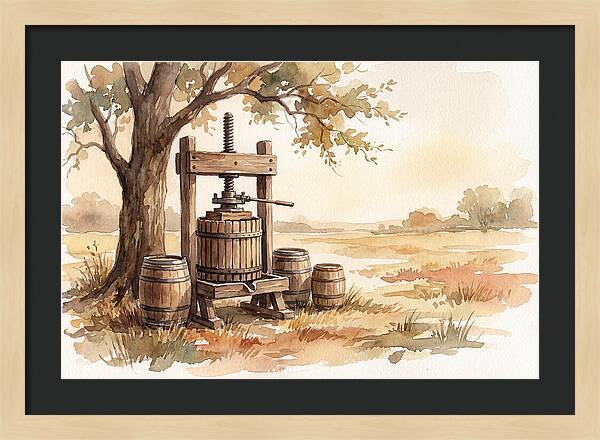 Old Cider Press Under The Tree