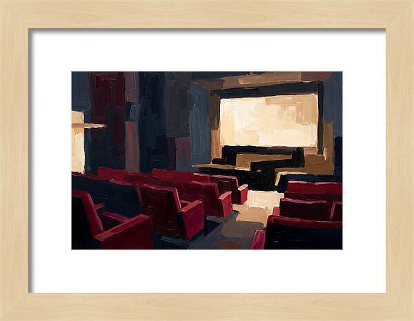 Old Cinema Interior With Velvet Seats