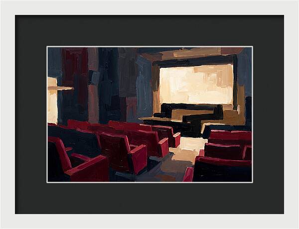 Old Cinema Interior With Velvet Seats