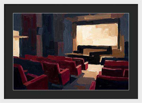 Old Cinema Interior With Velvet Seats
