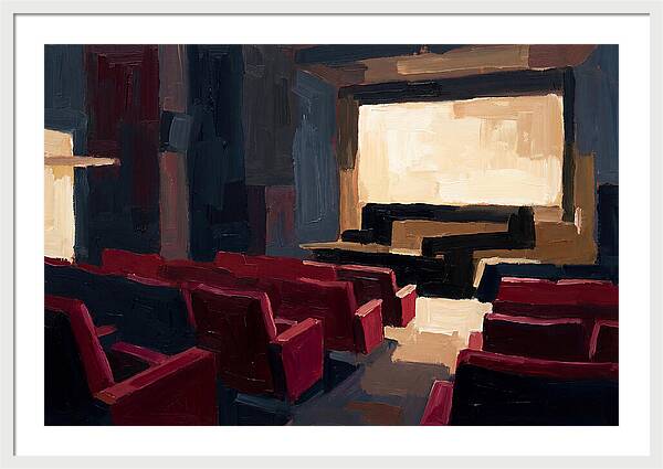 Old Cinema Interior With Velvet Seats