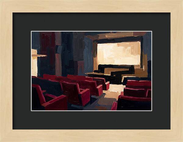 Old Cinema Interior With Velvet Seats