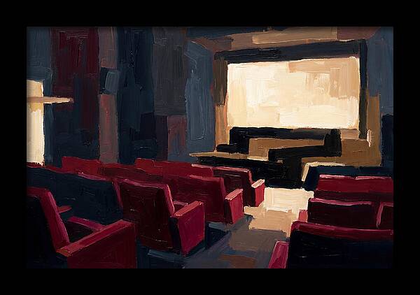 Old Cinema Interior With Velvet Seats