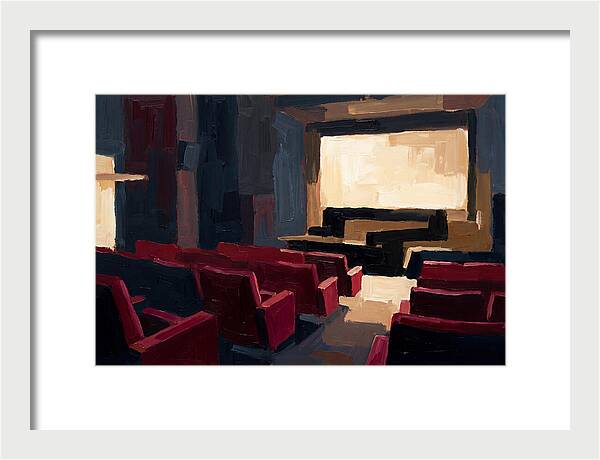 Old Cinema Interior With Velvet Seats