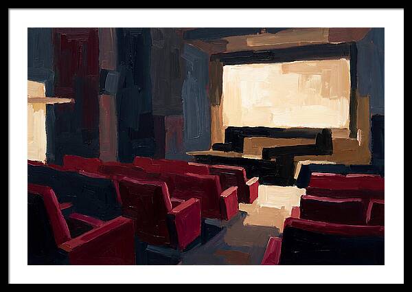 Old Cinema Interior With Velvet Seats