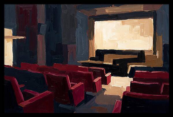 Old Cinema Interior With Velvet Seats