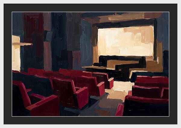 Old Cinema Interior With Velvet Seats