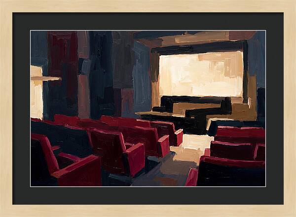 Old Cinema Interior With Velvet Seats