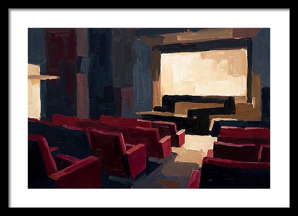 Old Cinema Interior With Velvet Seats