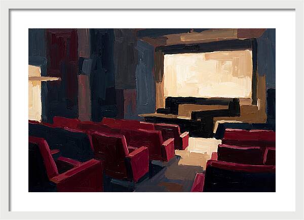 Old Cinema Interior With Velvet Seats