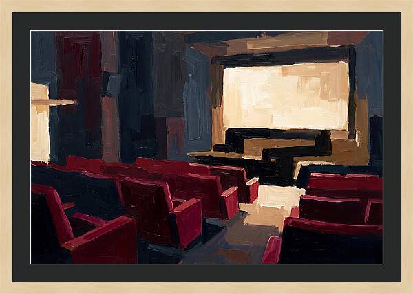 Old Cinema Interior With Velvet Seats