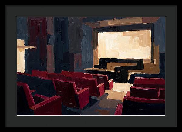 Old Cinema Interior With Velvet Seats