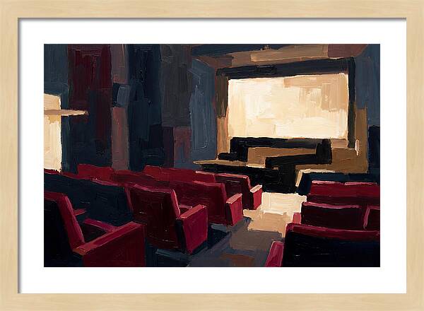 Old Cinema Interior With Velvet Seats