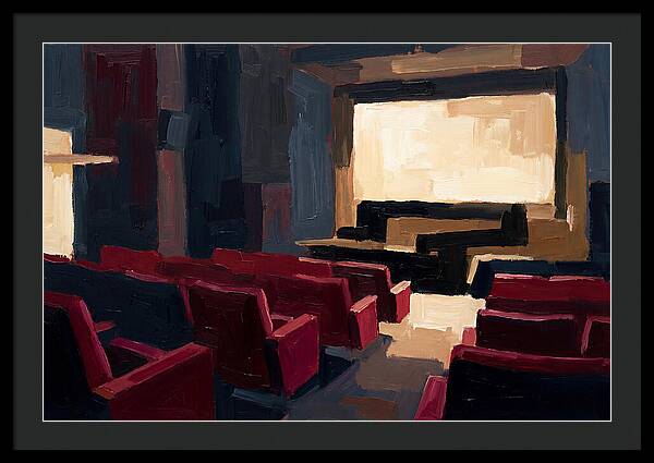 Old Cinema Interior With Velvet Seats