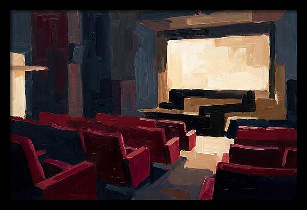 Old Cinema Interior With Velvet Seats