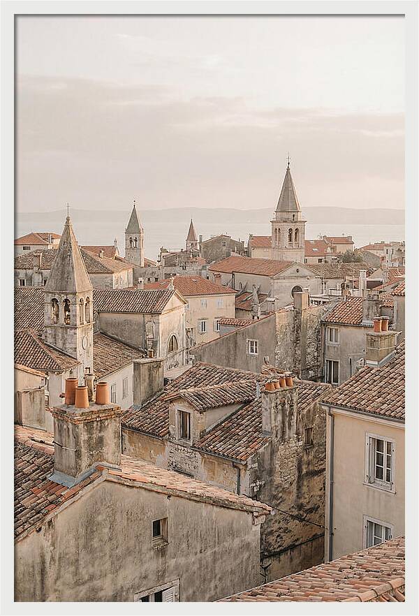 Old European City Rooftops