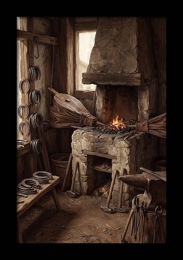 Old Farrier Forge Interior