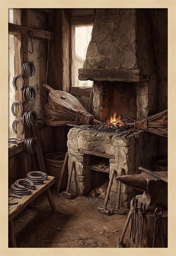 Old Farrier Forge Interior
