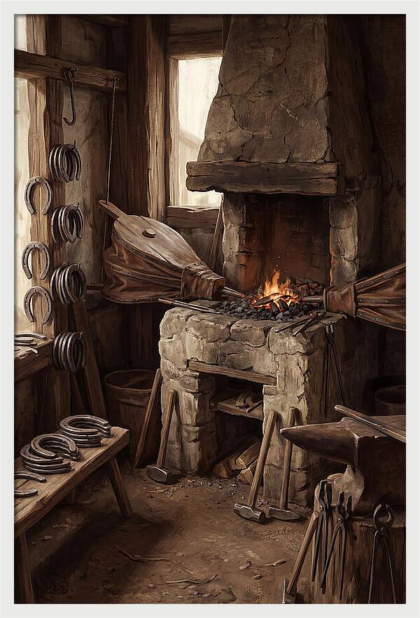 Old Farrier Forge Interior