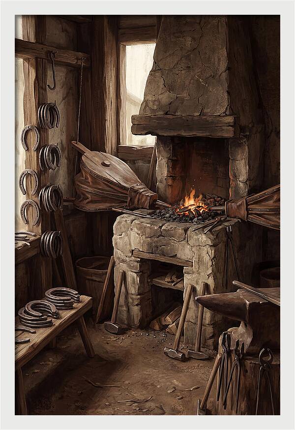 Old Farrier Forge Interior