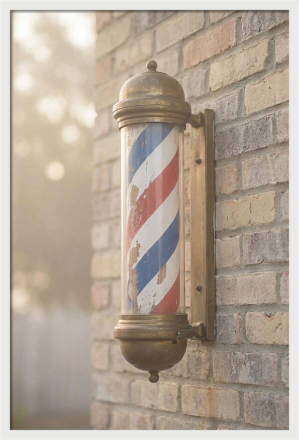 Old Fashioned Barber Pole