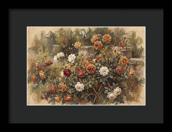 Old Garden Roses In Soft Pastels