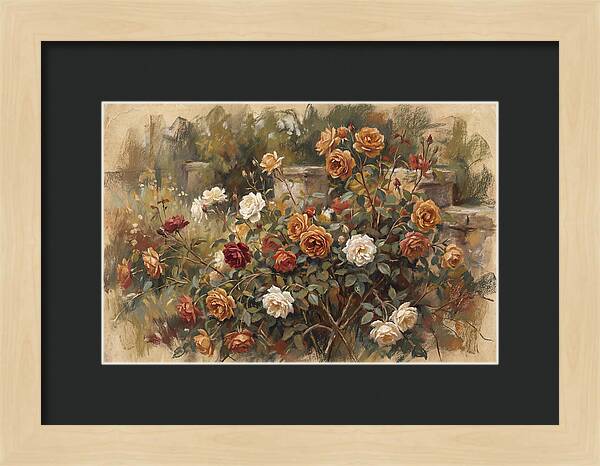 Old Garden Roses In Soft Pastels