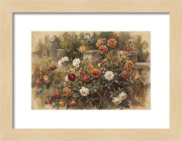 Old Garden Roses In Soft Pastels