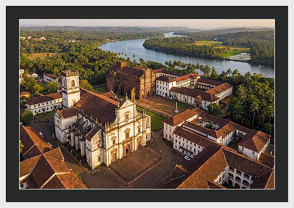 Old Goa Bathed In Golden Light
