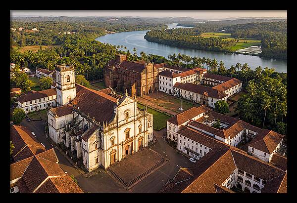 Old Goa Bathed In Golden Light