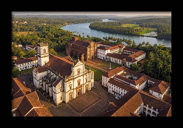 Old Goa Bathed In Golden Light