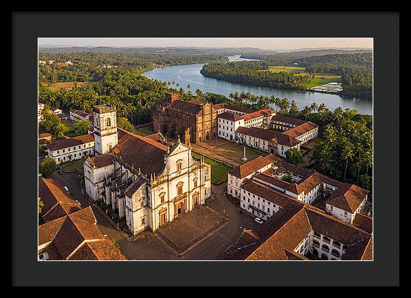 Old Goa Bathed In Golden Light