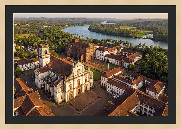 Old Goa Bathed In Golden Light