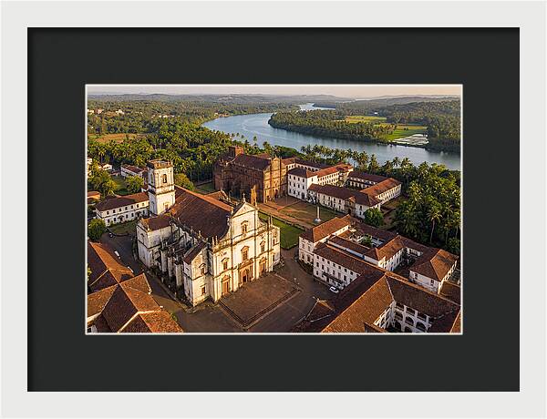 Old Goa Bathed In Golden Light