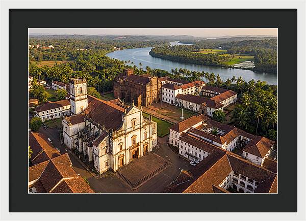 Old Goa Bathed In Golden Light